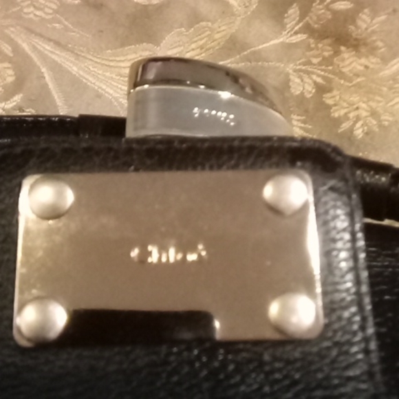 Vintage Chole' Black leather handbag - Picture 4 of 7